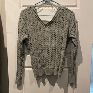Women's light sage Knit Sweater